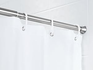 Amazon Basics Tension Curtain Rod - for Shower, Bathroom, Windows, Closets
