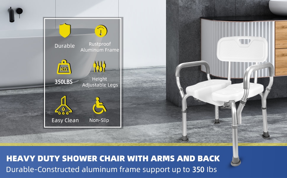 shower chair adjustable height
