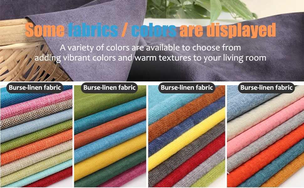 A variety of fabrics, a variety of color options
