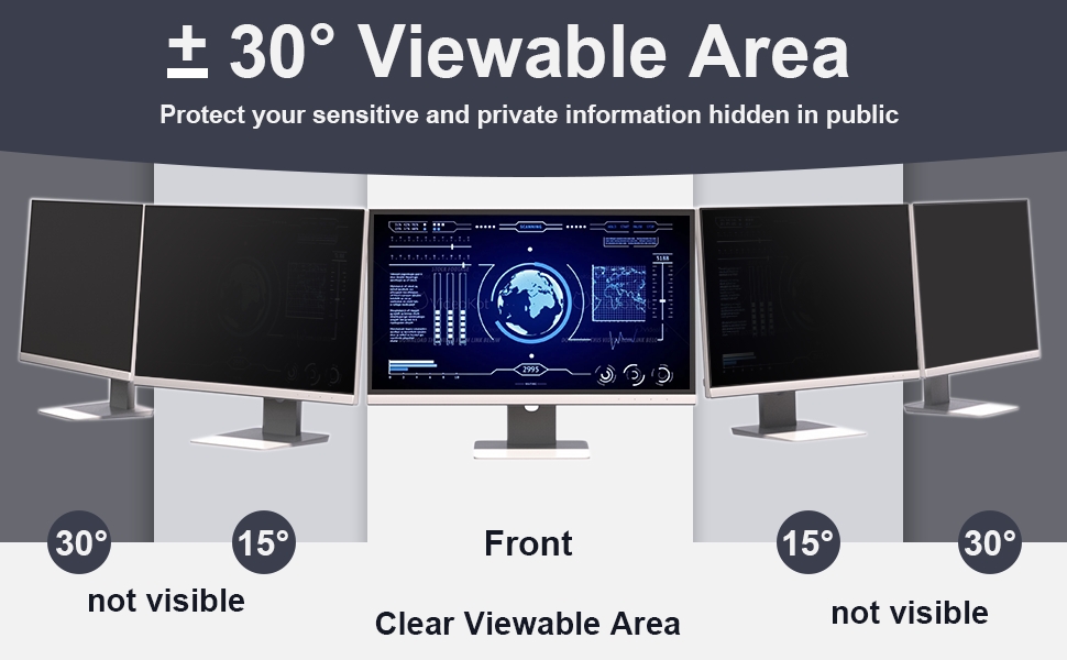 24 inch privacy screen for computer monitor