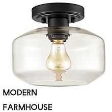 modern farmhouse flush mount ceiling light