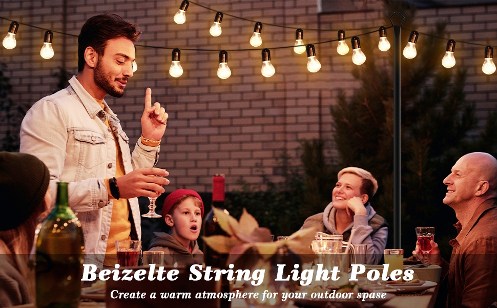 string light poles