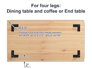 Dining table legs
