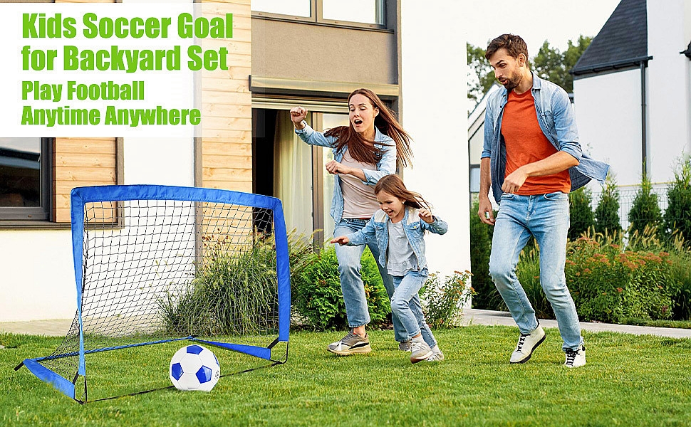 Kids Soccer Goal for Backyard Set