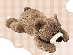weighted stuffed animal bear