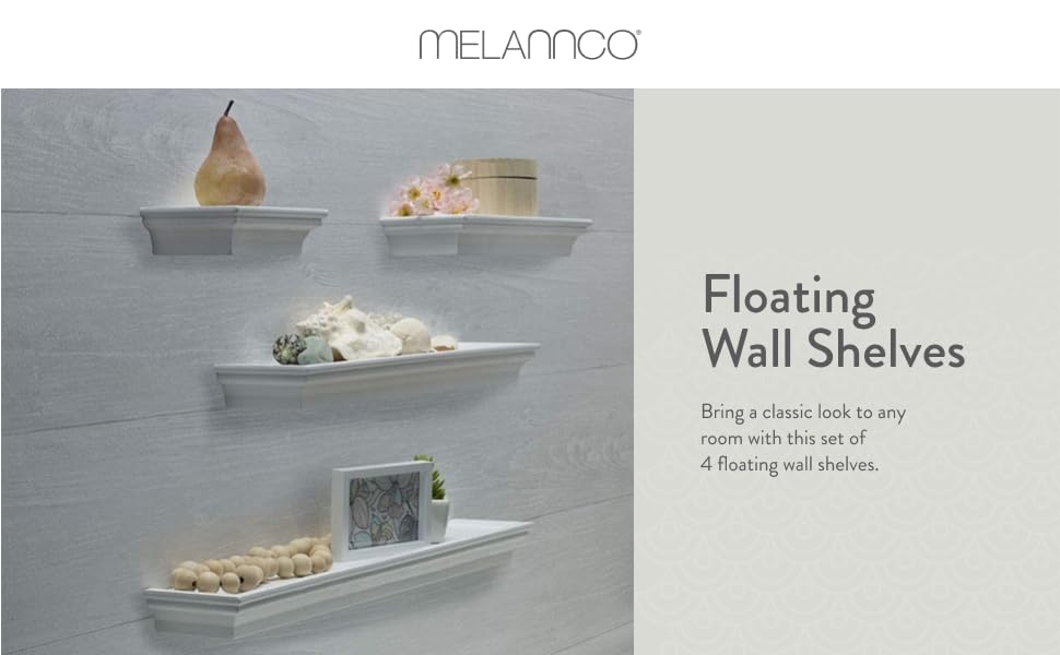 Melannco Floating Wall Shelves