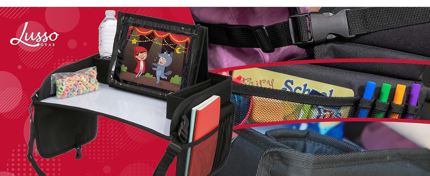 Kids Travel Tray, Dry Erase Board, Road Trip, Tablet Holder, Lap Desk, Cup Holder, Toy Storage